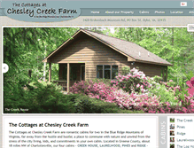Tablet Screenshot of chesleycreekfarm.com